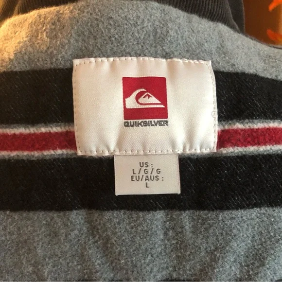 EUC Quiksilver Men's Charcoal Jacket - Picture 6 of 7